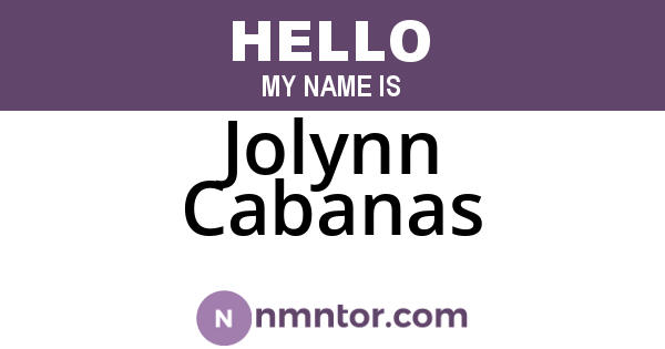 Jolynn Cabanas