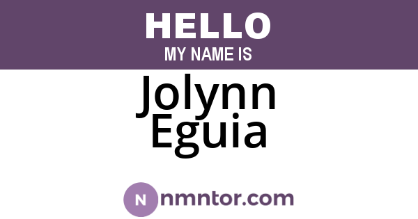 Jolynn Eguia