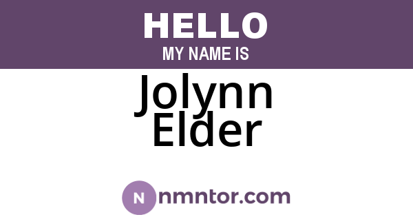 Jolynn Elder
