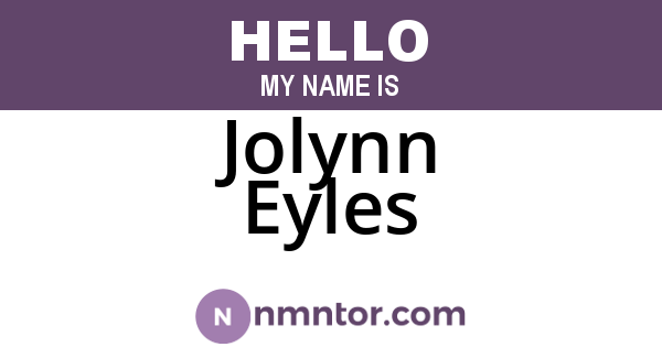 Jolynn Eyles