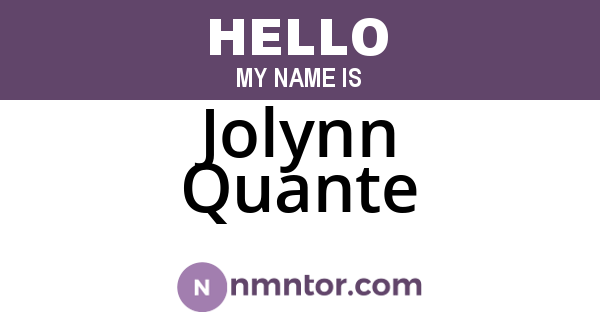 Jolynn Quante