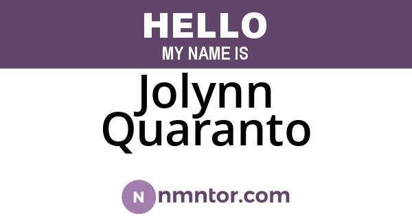 Jolynn Quaranto
