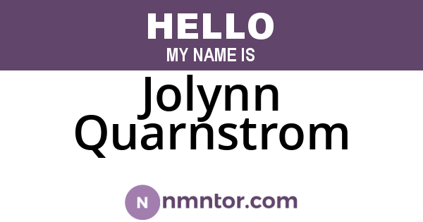 Jolynn Quarnstrom