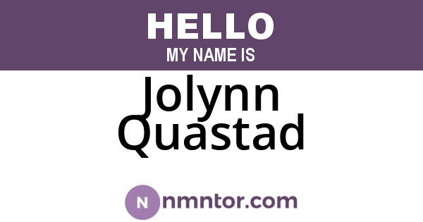 Jolynn Quastad