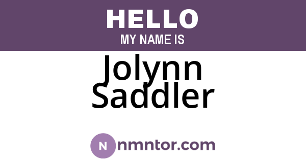 Jolynn Saddler