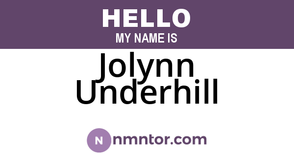 Jolynn Underhill