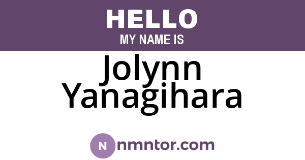 Jolynn Yanagihara