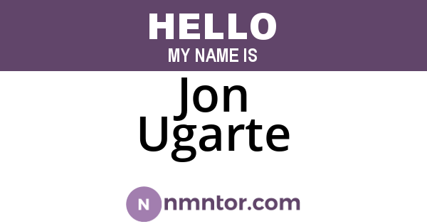 Jon Ugarte