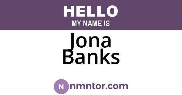 Jona Banks