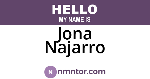 Jona Najarro