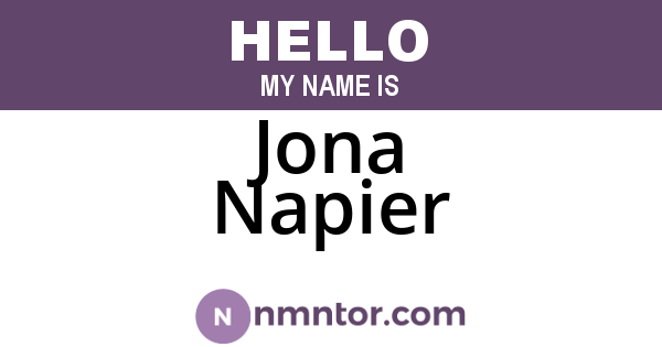 Jona Napier