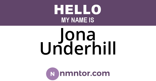Jona Underhill