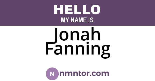 Jonah Fanning