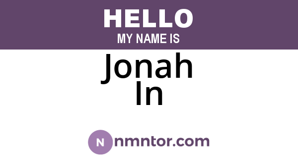 Jonah In