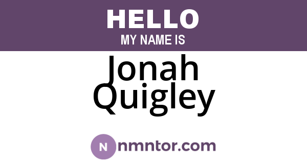 Jonah Quigley