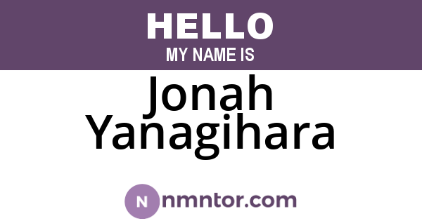 Jonah Yanagihara