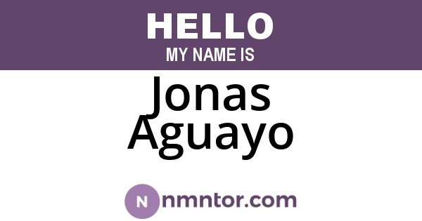 Jonas Aguayo
