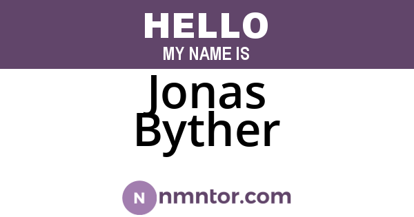 Jonas Byther