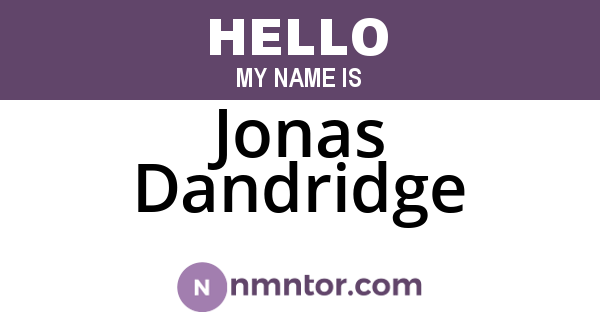 Jonas Dandridge
