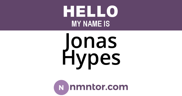 Jonas Hypes