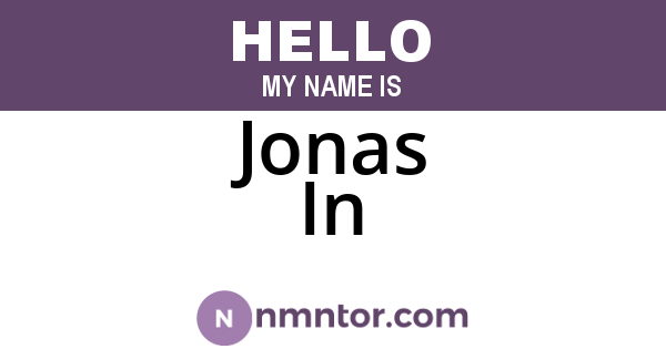 Jonas In