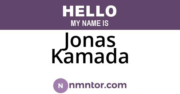 Jonas Kamada
