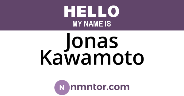 Jonas Kawamoto