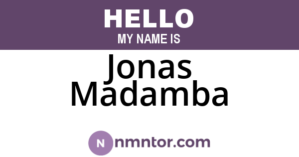 Jonas Madamba
