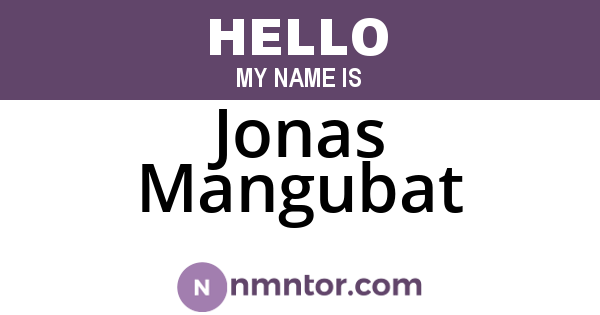 Jonas Mangubat