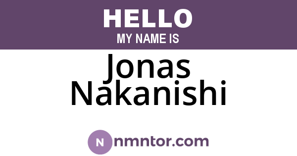Jonas Nakanishi