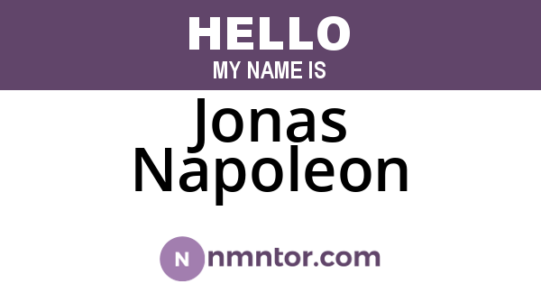 Jonas Napoleon