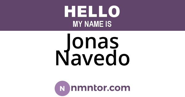 Jonas Navedo