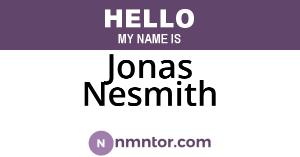 Jonas Nesmith