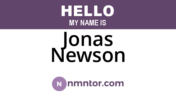 Jonas Newson