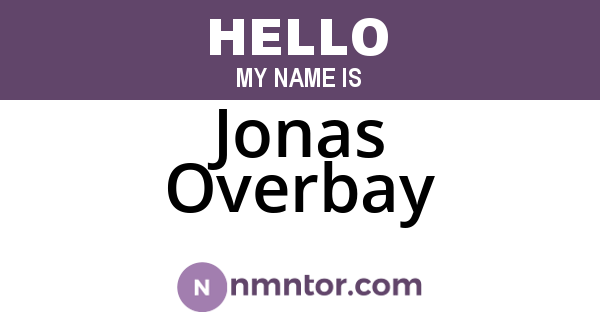 Jonas Overbay