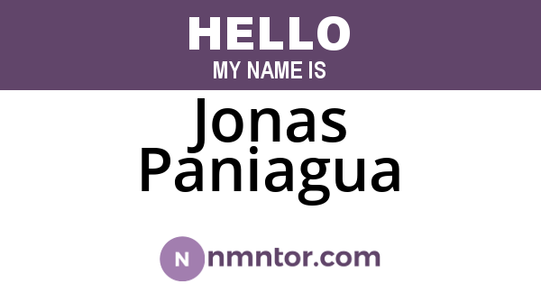 Jonas Paniagua