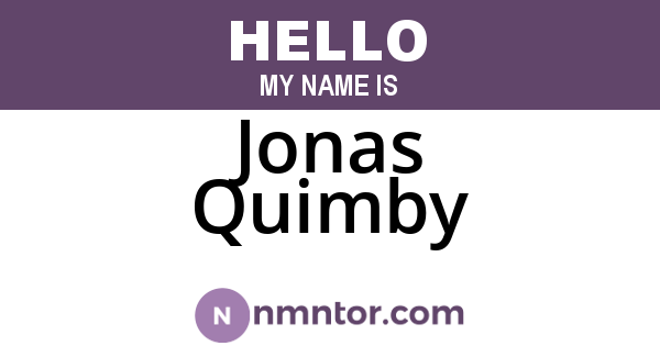 Jonas Quimby