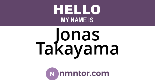 Jonas Takayama