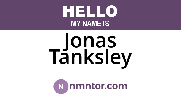 Jonas Tanksley