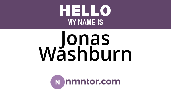 Jonas Washburn