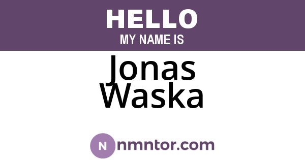Jonas Waska
