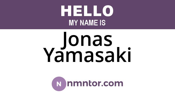 Jonas Yamasaki