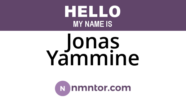 Jonas Yammine