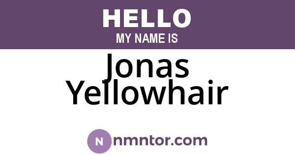 Jonas Yellowhair