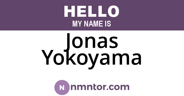 Jonas Yokoyama