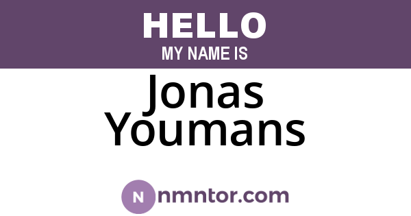 Jonas Youmans
