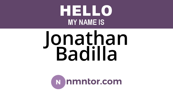 Jonathan Badilla