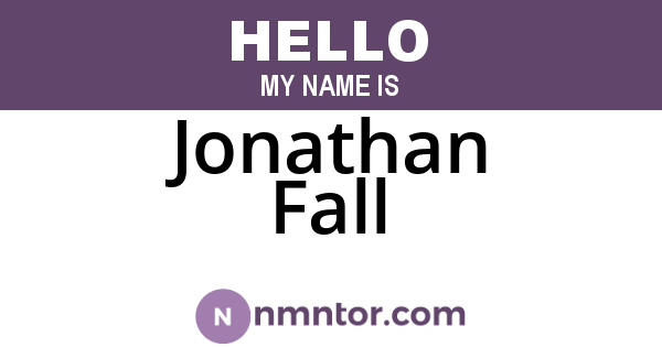 Jonathan Fall