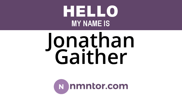 Jonathan Gaither