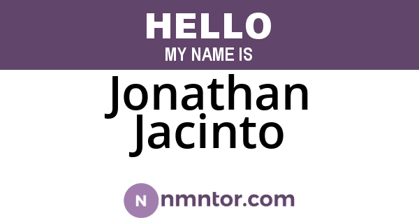 Jonathan Jacinto